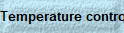 Temperature control